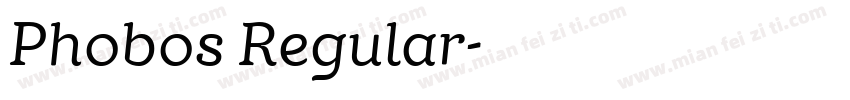 Phobos Regular字体转换